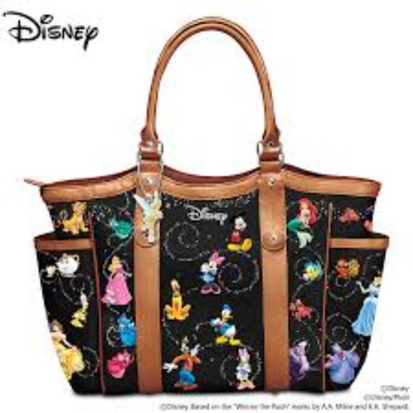 Bradford Exchange purse & buxton wallet Disney Magic Art Tote Bag princess set - Picture 3 of 12